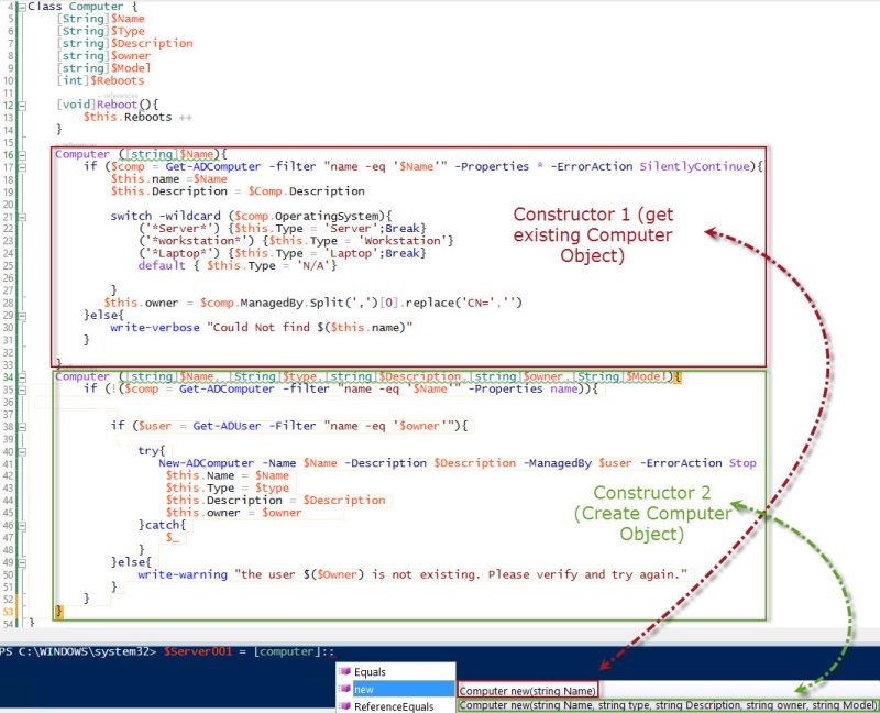 A practical case for using a PowerShell Class - powershelldistrict